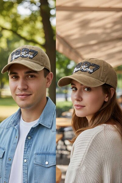 Aware Time Unisex Özle Washed Denim Cap Hat