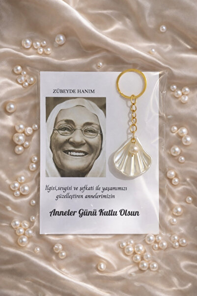 HediyelikAVM Mother's Day Gift 20 Pieces of Oysters Keychain