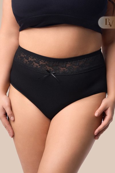 Bella Veza Lace High Waist Women's Panties Black 3 Pieces