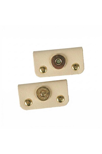 Ritzz Leather Magnetic Bag Clip with Troklu - Cream