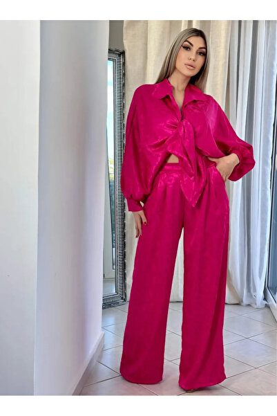 AZALEA Φούξια Γυναικείο Σετ 100% Βισκόζη