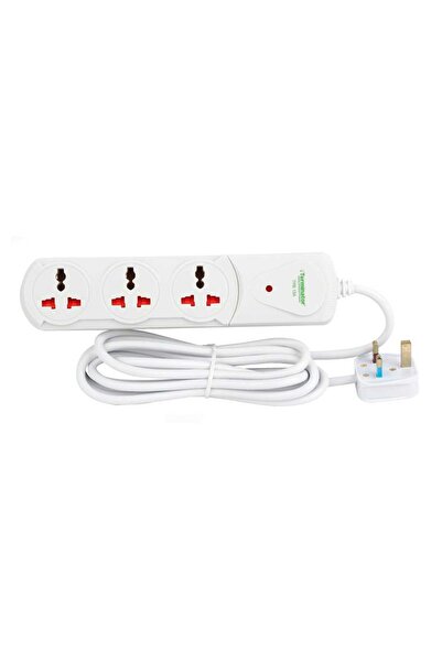 Extension Cords مقبس تمديد ثلاثي المنافذ من تيرمينيتور، بطول 2 متر