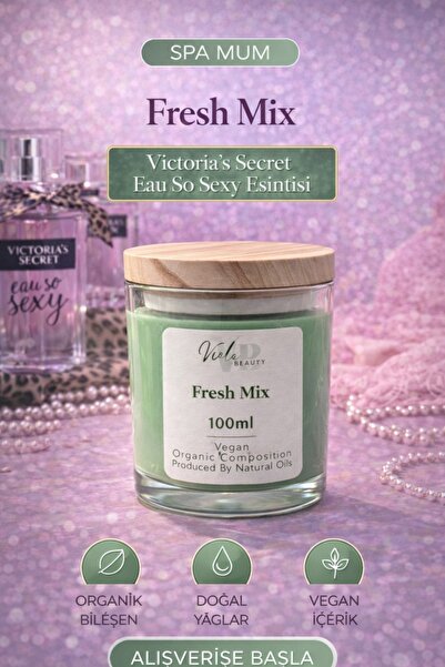 VB VIOLA BEAUTY Natural Spa Candle Cream - Naturel Mum Masaj & El Ve Ayak Bak...