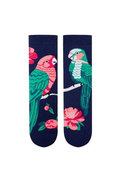 Pirin Hill Arty Socks Cotton Socks with Parrots