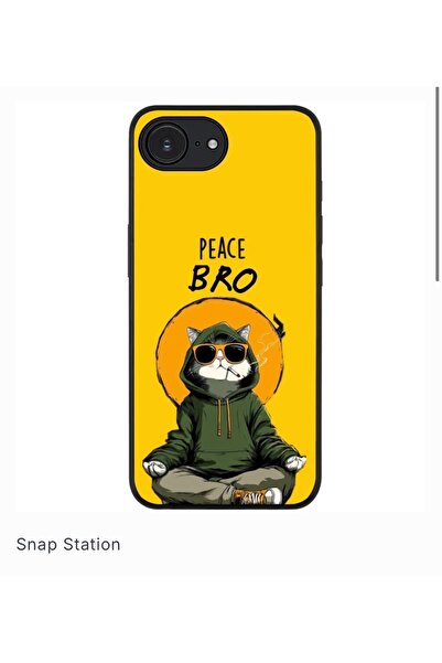 SNAPSTATIONRO Husa de protectie, MagSafe, iPhone 16E - CAT_PEACE