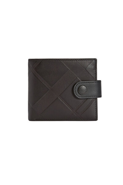 Barbour Bamburgh Deboss Deri Cüzdan BK11 Black