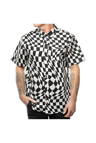 Fasthouse Πουκάμισο με κουμπιά TRIP Μαύρο/Λευκό Μ