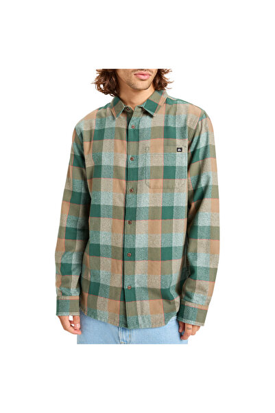 Quiksilver MOTHERFLY Καρό Πουκάμισο με Μακριά Μανίκια FALLEN ROCK CHECK L