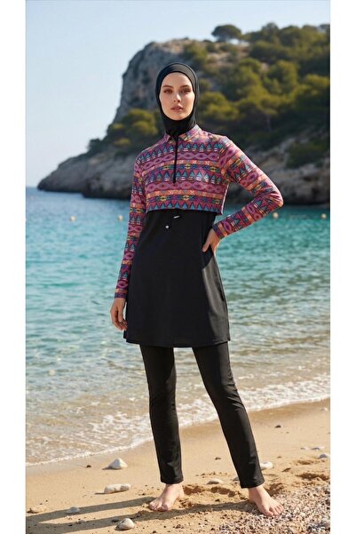 trendlina Alya Μαγιό με κάλυψη μπροστά, ρυθμιζόμενη μέση, ελαστικό λύκρα, 3 τ...