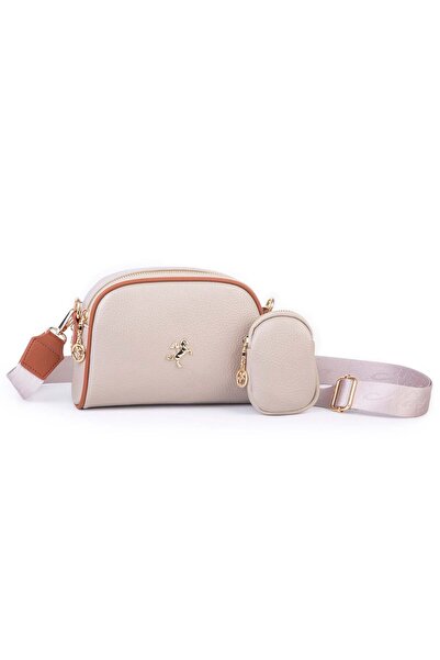 Nas Bag Kadın Mini Cüzdanlı Omuz ve Çapraz Çanta Kum Taba Lopez