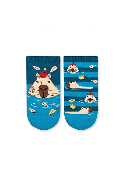 Pirin Hill Κάλτσες Άρτι Τζορτζ Καπιμπάρα Τυρκουάζ Βαμβακερές Κοντές