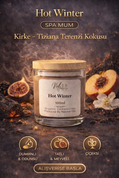 VB VIOLA BEAUTY Natural Spa Candle Cream - Naturel Mum Masaj & El Ve Ayak Bak...