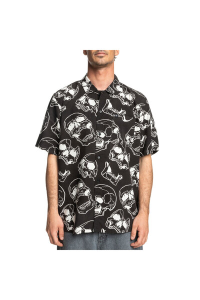 DC Μπλουζάκι FRACTURE Μαύρο με στάμπα νεκροκεφαλής L