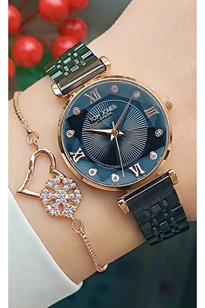 Tom Jones Original Guaranteed Women's Wristwatch Cutting Glass Rose Gold Colo...