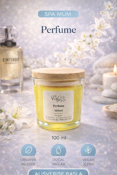 VB VIOLA BEAUTY Natural Spa Candle Cream - Naturel Mum Masaj & El Ve Ayak Bak...