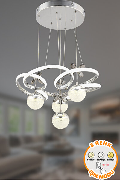 Capella Aydınlatma Modern Henry Gold 3 Renk Işık Özellikli Modern Sarkıt Led ...