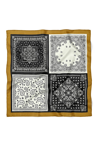 nehir eşarp Bandană cu model etnic și pătrat 70x70 cm