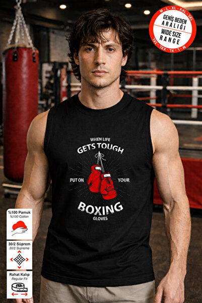 BESSA Black Sportsman's Athlete Boxer Printed Crew Neck Premium Thick Cotton ...