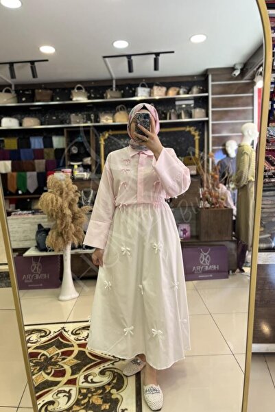 HUMEYRA تنورة مفصلة بفيونكة