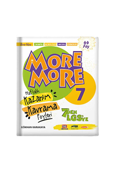 Kurmay Yayınları 7. Sınıf More & More Haftalık Kazanım Kavrama Föyleri Kurmay...