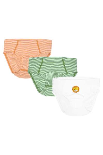 OrganicKid Jungle Erkek Çocuk Slip 3'lü Set