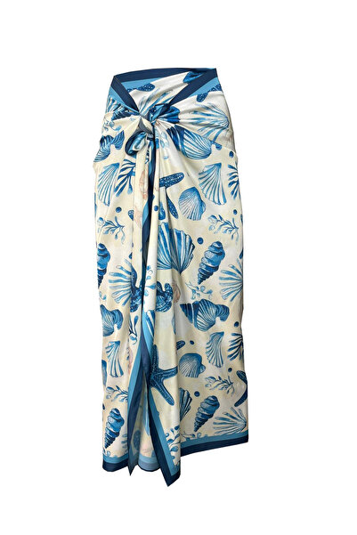 Bolder Vivian Blue-Butteryellow 145*100 cm (Not Showing Inside) Pareo