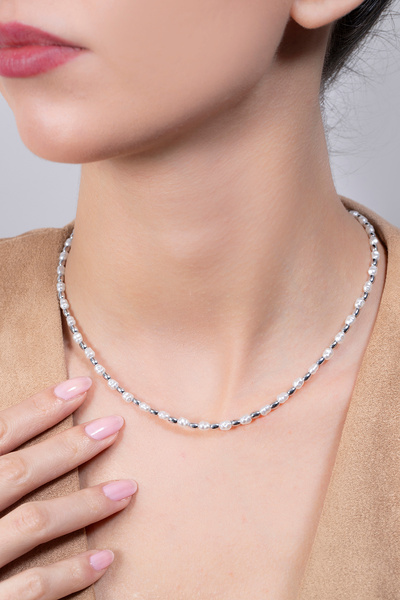 Elika Silver Kadın Minimal İnci Detaylı Bijuteri Kolye