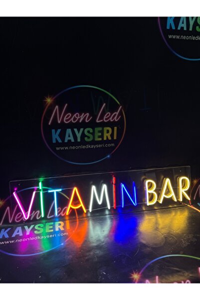 NEON LED KAYSERİ Vitamin bar Neon led