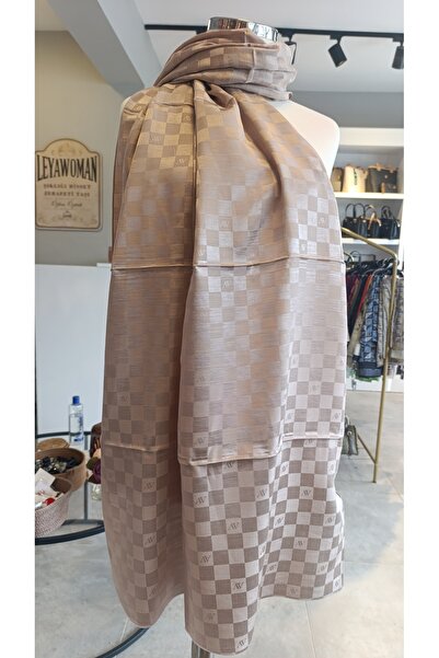 Armine Elegance Silk Cotton Checked Shawl