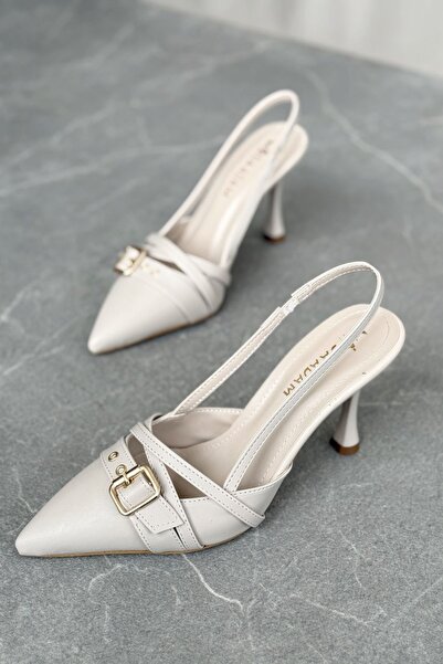 MODAADAM Γυναικεία παπούτσια Wille με λεπτό τακούνι - Δερμάτινα