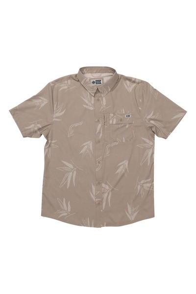 Salty Crew FLAGSHIP UV ΠΟΥΚΑΜΙΣΟ ΜΕ ΚΟΥΜΠΙΑ ΣΚΟΥΡΟ ΧΑΚΙ XXL