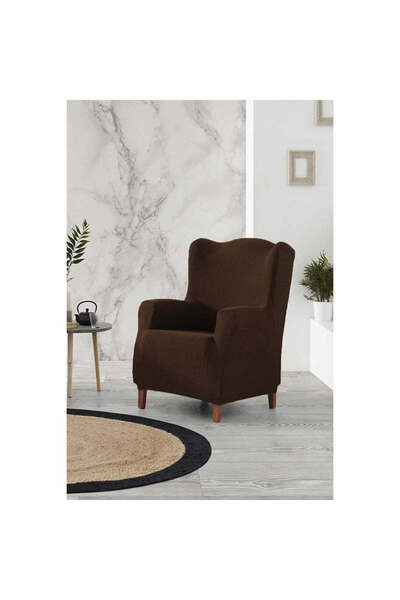 Sofazip Husă fotoliu wingchair Sofazip, material microfibră, culoare maro