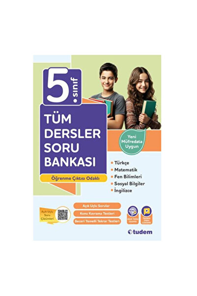 Tudem Yayınları 5 Sınıf Tüm Dersler Soru Bankası - Maarif Modeli Müfredat