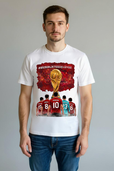 Lukitus T-Shirt με λαιμόκοψη O-Neck, Βαμβακερό, Παγκόσμιο Κύπελλο 2026, Ειδικ...