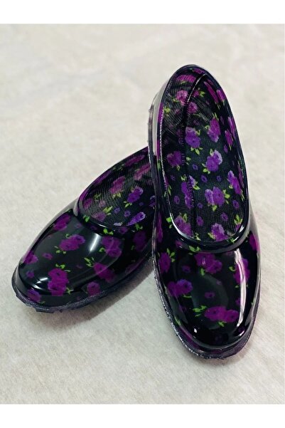 Nihomall20 Γυναικεία παπούτσια από καουτσούκ Sosyete Floral Village