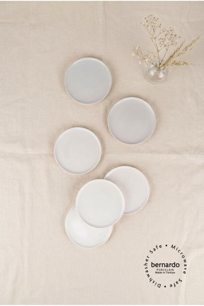 Bernardo Vera 6 Parça Pasta Takımı Beyaz