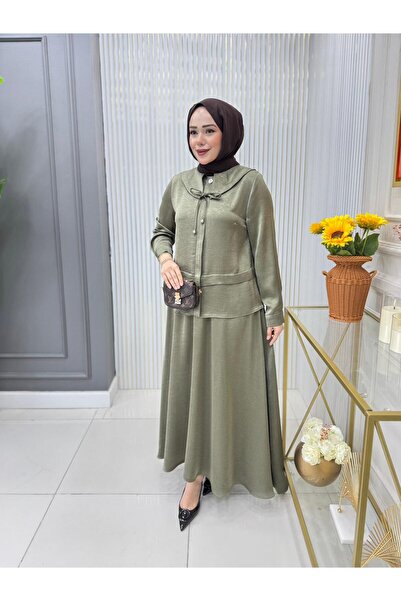 GK Satin Cupra Skirt Set