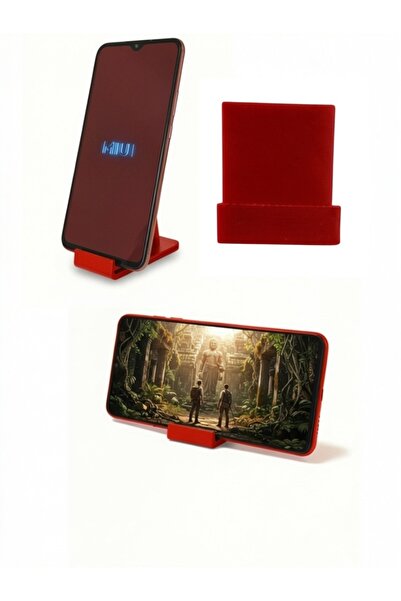 usin Κόκκινη μίνι επιτραπέζια βάση στήριξης για κινητά τηλέφωνα και tablet US...