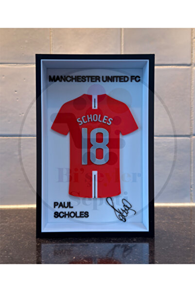Bi'şeyler Sepeti Paul Scholes - Manchester United - Forma İmzalı Çerçeve Hedi...
