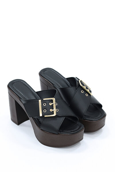 kajal ayakkabı Παντόφλες πλατφόρμας με αγκράφα LİLİYA