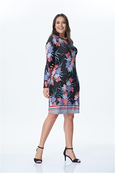 MYLİNE Πλεκτό φόρεμα με σχέδια