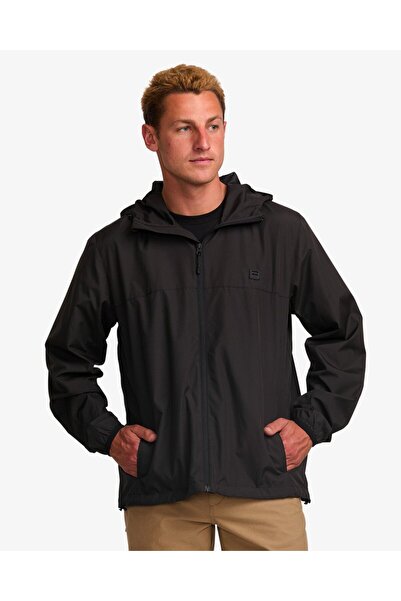 BİLLABONG Ανδρικό μαύρο αντιανεμικό μπουφάν Transport Windbreaker Ebyjk00148-blk