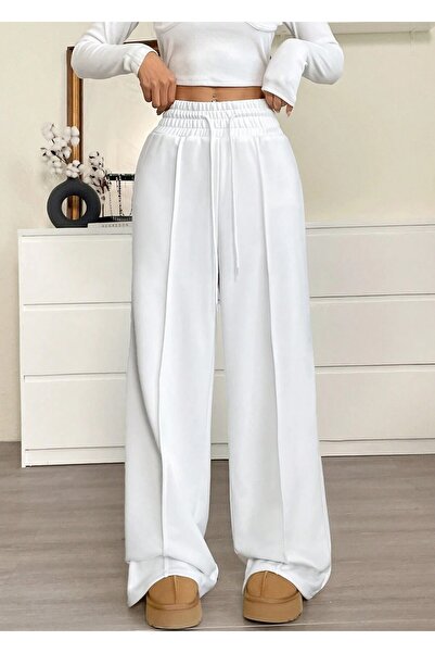 Sun Victoria Γυναικείο παντελόνι φόρμας με εξαιρετικά ψηλή μέση και φαρδιά μπ...