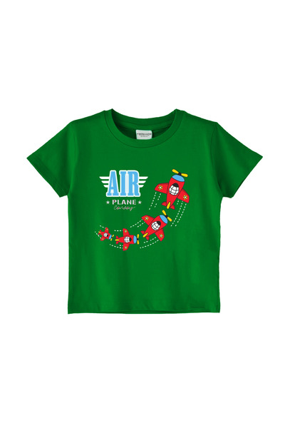 Yoo Street Airplane Cowboy Graphic T-Shirt for Unisex Kids 100% Cotton, Multi...