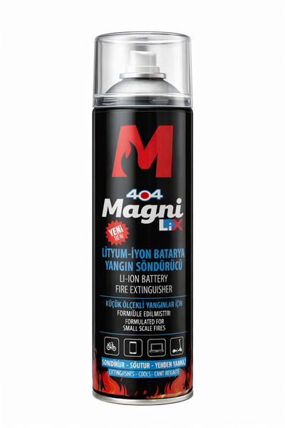 404 Magni Lityum-İyon Batarya Yangın Söndürücü Sprey 500 ml