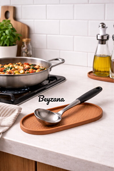 BEYZANA 1 Adet Silikon Tezgah Üstü Altlık Karışık Renk, Yağdanlık, Sirkelik, ...