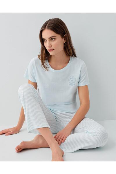 Pierre Cardin Γυναικείο Σετ Πιτζάμες με Τσέπες 50% Βαμβάκι 50% Μοντάλ – Κοντο...