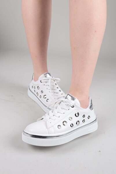 Birikon Vion Bird's Eye Detailed Sports Shoes White