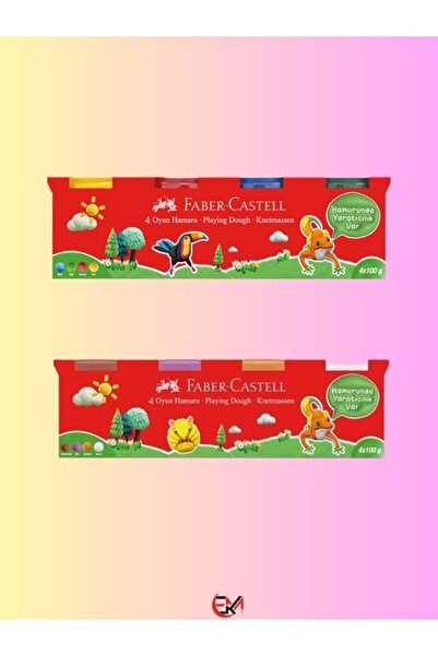 Faber Castell عجينة اللعب 8 ألوان 8x100 جرام