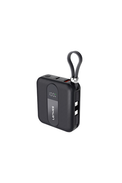 Lenyes P562L Dijital LED Göstergeli Type-C ve Lightning Kablolu Powerbank 22....
